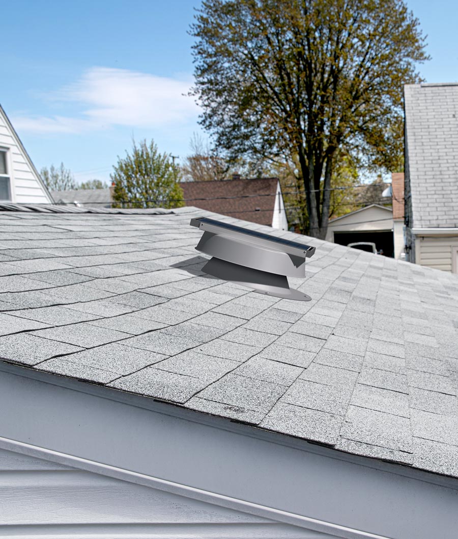 Natural Light roof mount fan low slope roof