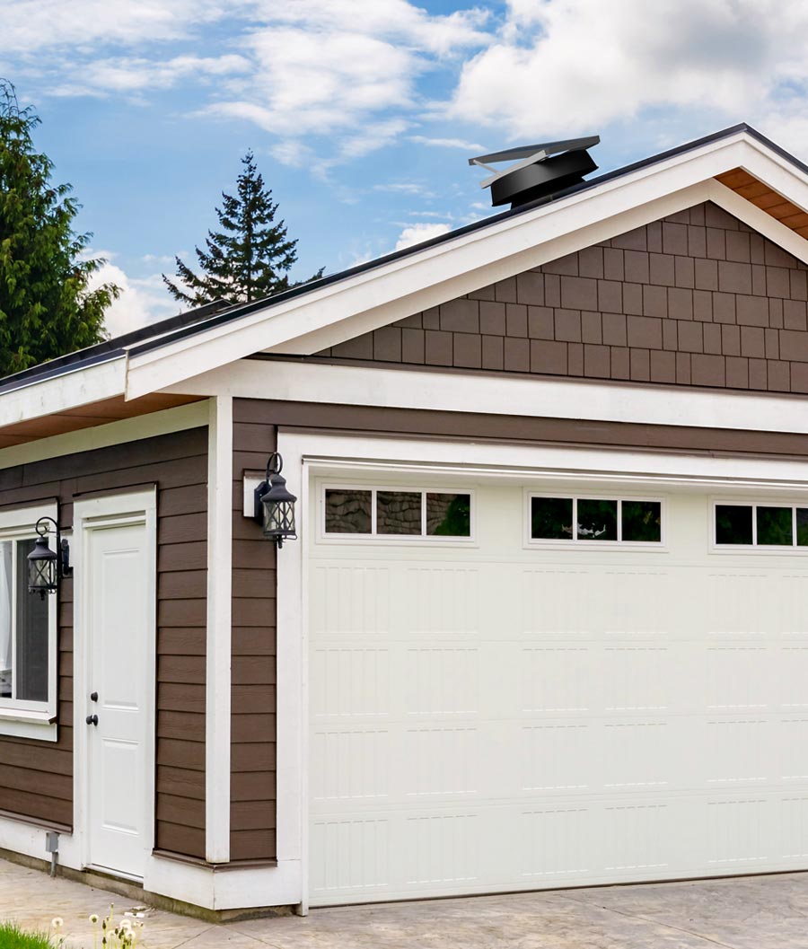 Natural Light vent fan installed on garage